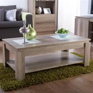 Dunelm Canyon Coffee Table, Oak, Farmhouse, Medium Wood, Natural