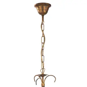 Luminosa Lucrezia Dome Pendant Ceiling Light, Bronze