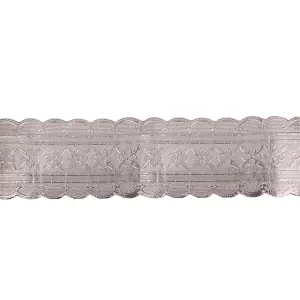 Anniversary House Patterned Christmas Cake Frills Silver (One Size)