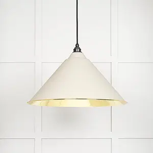 Smooth Brass Hockley Pendant in Teasel