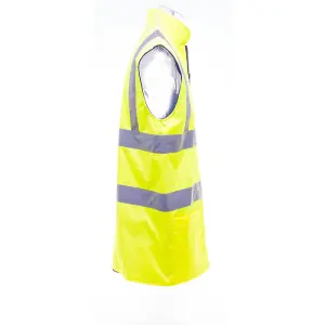 Yoko Mens Workwear Hi-Vis Reversible Fleece Vest / Jacket