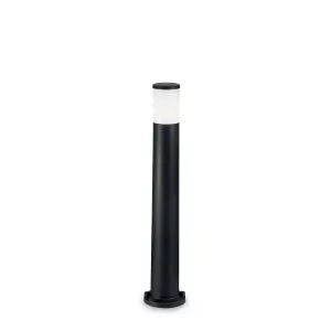 Luminosa Amelia 1 Light Outdoor Bollard Light Black IP55, E27