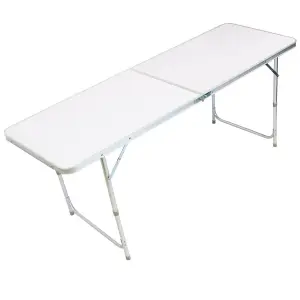 Oypla 6ft Folding Outdoor Camping Picnic Market Kitchen Work Top Table