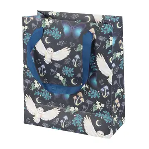 Something Different Midnight Forest Owl Gift Bag Navy Blue/White (One Size)