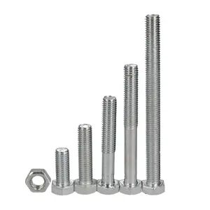 100pc M12 12mm Bolts Bolt with Nuts Assortment 30 - 100mm Hex Head