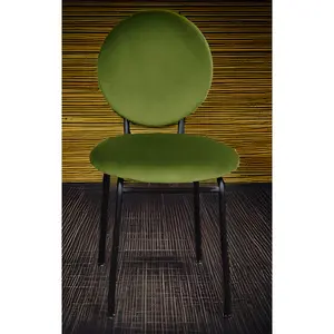 Medallion Upholstered Dining Chair Olive