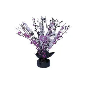 Amscan Fabulous 16th Birthday Balloon Weight Centrepiece Black/Purple/Silver (One Size)