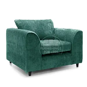 Monaco Chenille Fabric 3 Piece Sofa Set - 2 1 1 Teal