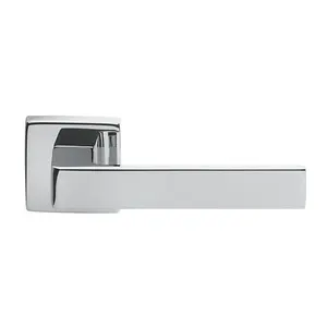 Techna Latch Door Handle (Set of 2) Polished Chrome