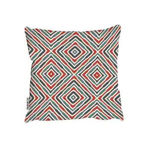 Cushions - Repeated squares and rhombuses ornamental abstract Tribal motif (Cushion) / 45cm x 45cm