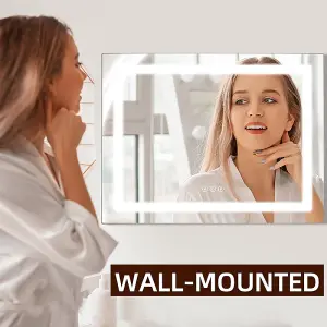 Matteo Hollywood Vanity Mirror Makeup Mirror Dimmable LED 3 Colour Bedroom Cosmetic Mirror Table and Wall MT005846LF