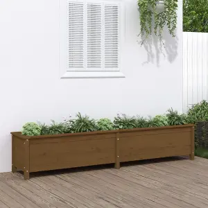 Berkfield Garden Raised Bed Honey Brown 199.5x40x39 cm Solid Wood Pine