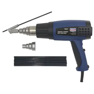 Sealey Plastic Welding Kit including HS102 Hot Air Gun HS102K