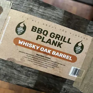 Green Olive Firewood Co Whiskey Oak BBQ Cooking Plank