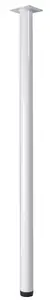 Rothley Painted White Furniture leg (H)500mm (Dia)32mm