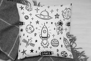 Cushions - Doodle space (Cushion) / 60cm x 60cm