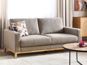 2 Seater Fabric Sofa Taupe SIGGARD