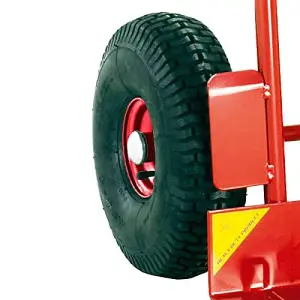 LiftMate Heavy Duty Sack Truck for Rough Terrain, Hand Trolley with Extra Large Toe Plate & Pneumatic Wheels, 400kg Capacity