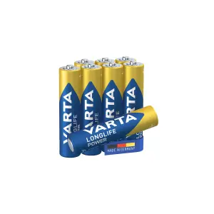 Varta Longlife Power 1.5V AAA Battery, Pack of 8