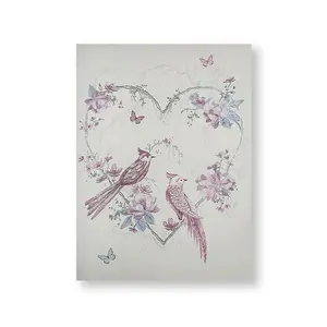 Elegant Songbirds Printed Canvas Floral Wall Art