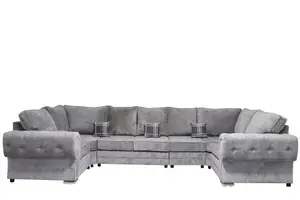 Verona U Shape 7 Seater - Chenille