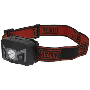 Rechargeable Head Torch - Automatic Sensor - 3W LED Spotlight - 125 Lumens