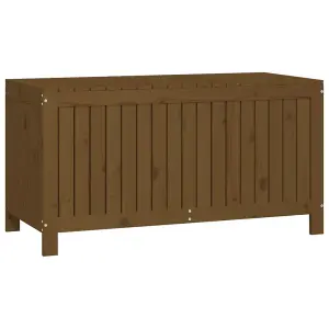 Berkfield Garden Storage Box Honey Brown 121x55x64 cm Solid Wood Pine