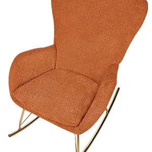 Rocking Chair ANASET Boucle Orange