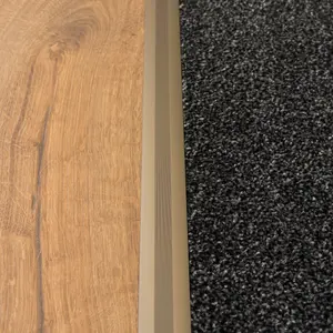 Anodised aluminium z edge carpet profile door floor bar trim 1000mm x 35mm c69 shampagne