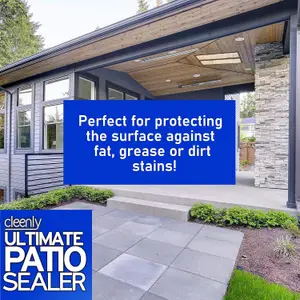 Cleenly Ultimate Patio Sealer Patio & Driveway Sealant to Prevent Weathering & Stains 15L