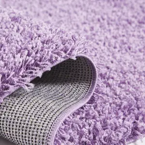 Lavender Purple Thick Shaggy Rug - California