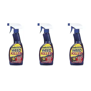 PestShield Weed Killer 500ml Trigger Spray  (BLUE BOTTLE) (Pack of 3)