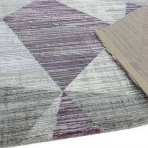 Block Heather Chequered Geometric Modern Easy to Clean Rug for Living Room Bedroom and Dining Room-200cm X 290cm