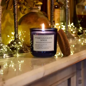 Apothecary Blue Pomegranate Spice Medium Jar candle