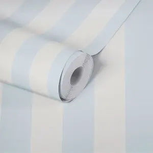 Galerie Maison Charme Blue Stripe Motif Wallpaper Roll