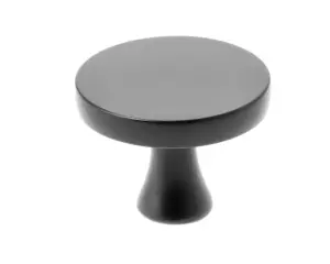 Kitchen Cupboard Cabinet Door Drawer Round Knob Handle Dune by GTV Black Matt