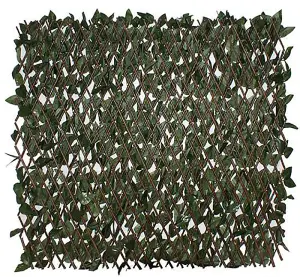 Primrose Artificial Goat Willow Extendable Trellis Plastic Hedge Garden Fence Screening Privacy 2m x 1m