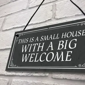 Shabby Chic Style WELCOME SIGN New Home Gift Home Decor Plaque Gift