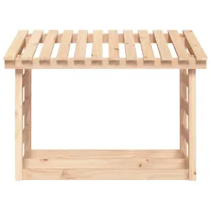 Berkfield Firewood Rack 108x64.5x78 cm Solid Wood Pine