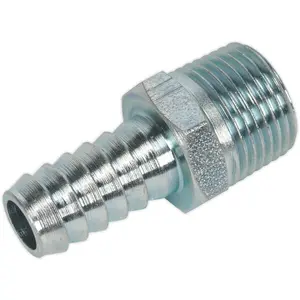 5 PACK Screwed Tailpiece Adaptor - 3/8 Inch BSPT - Male Thread - 3/8 Inch Hose