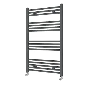 Right Radiators 1000x600 mm Vertical Straight Heated Towel Rail Radiator Ladder Warmer Anthracite