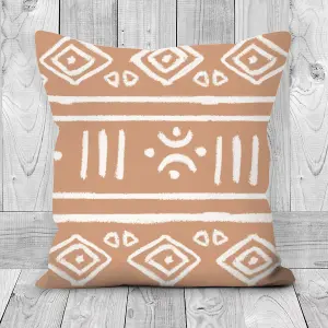 Faux Suede Cushion Tribal Print 45cm x 45cm