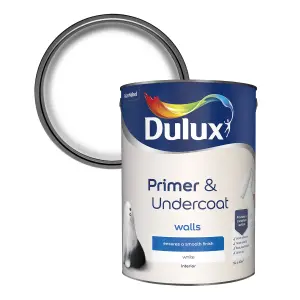 Dulux Walls White Primer & undercoat, 5L