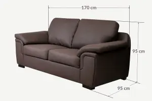 Furniture Stop - Rotary 2 Seater Leather Sofa