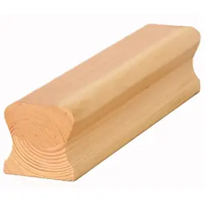 Pine Handrail THR 2.4m - No Groove UK Manufactured Traditional Products Ltd