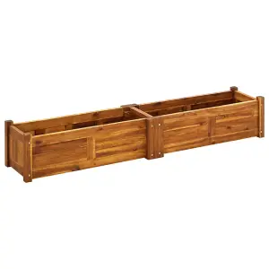 Berkfield Garden Raised Bed Acacia Wood 150x30x25 cm