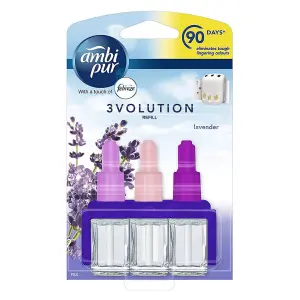 Febreze Ambi Pur 3Volution Plug In Refill Lavender, 20 ml (Pack of 6)