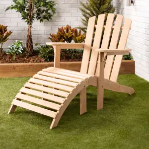 Alfresia Adirondack Chair with Footrest