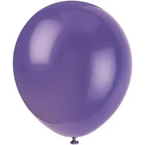 Unique Party Latex Pearlised Balloons (Pack of 8) Electric Purple (One Size)