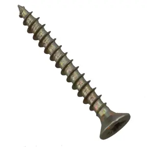 3.5mm x 30mm Countersunk Wood Chipboard Screw Fasteners PZ2 Drive 40pc